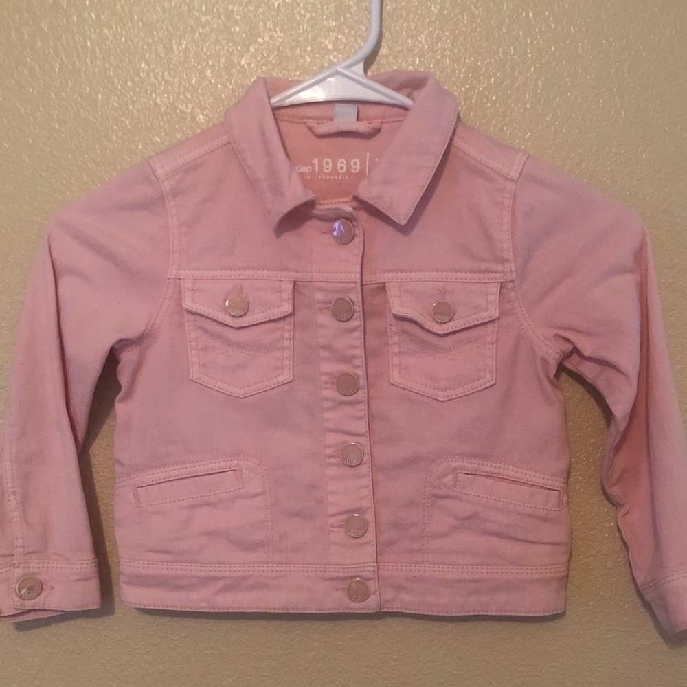 Pink baby gap jean jacket